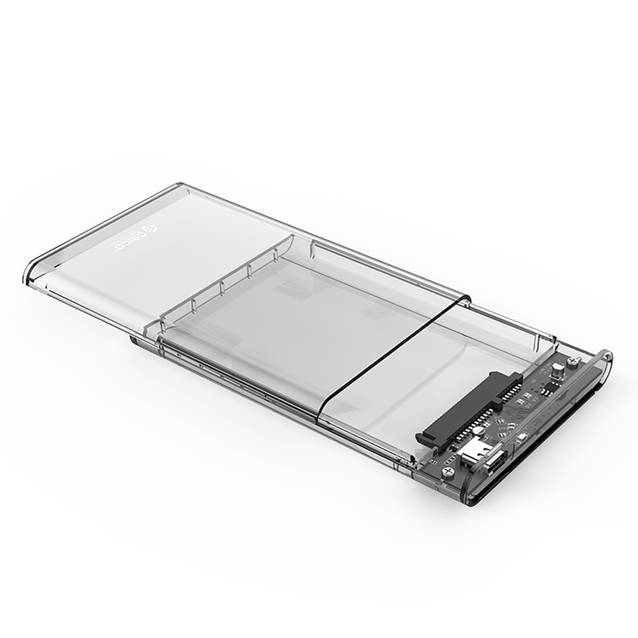 Orico 2139C3 2,5" HDD/SSD USB-C 5Gb/s diskdzinis - caurspīdīgs
