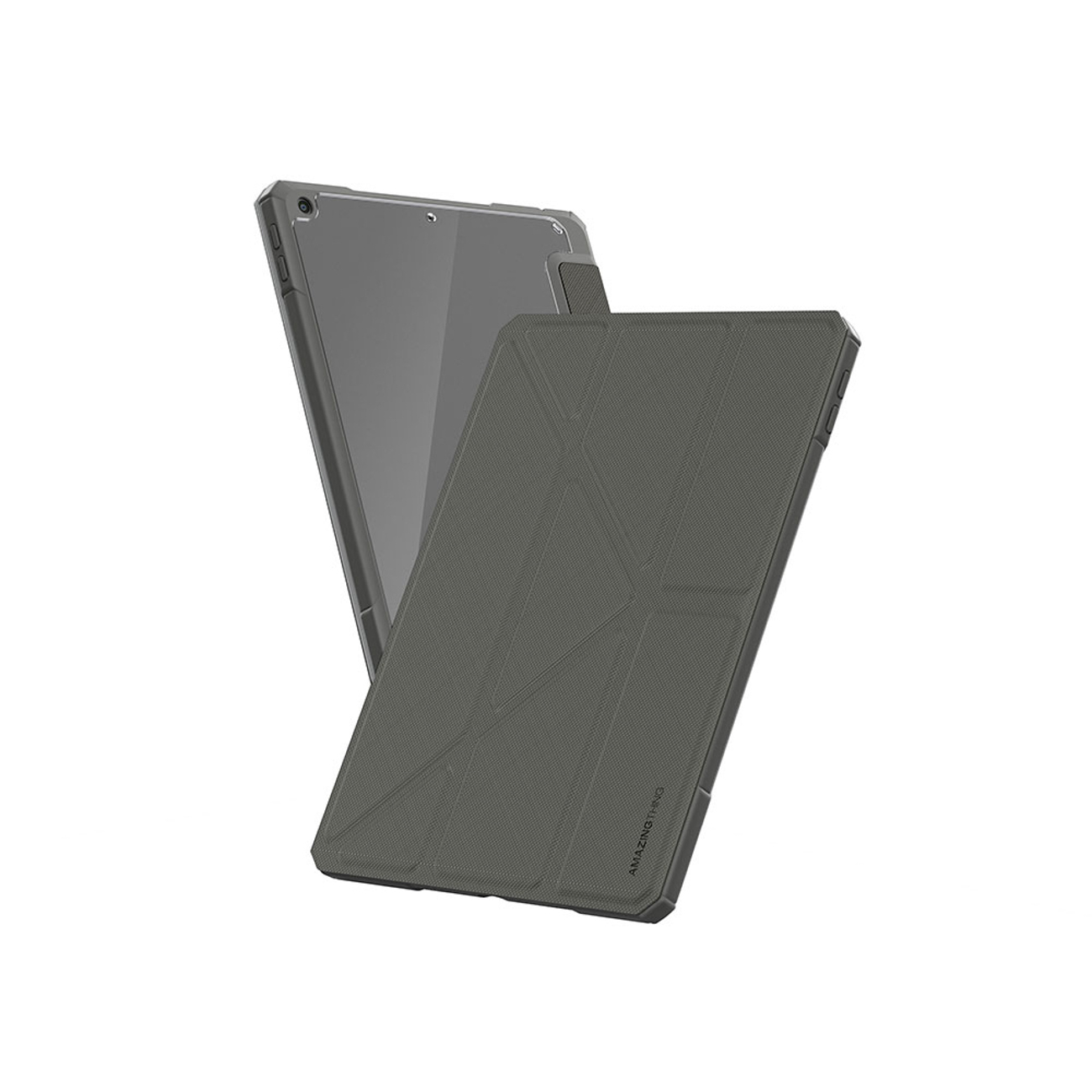 AmazingThing Titan Pro Folio futrālis iPad Air M3 11" - Pelēks