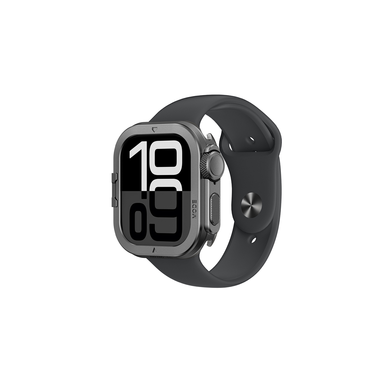AmazingThing Titan Pro Metal Case for Apple Watch 11 46mm Aluminum - Black