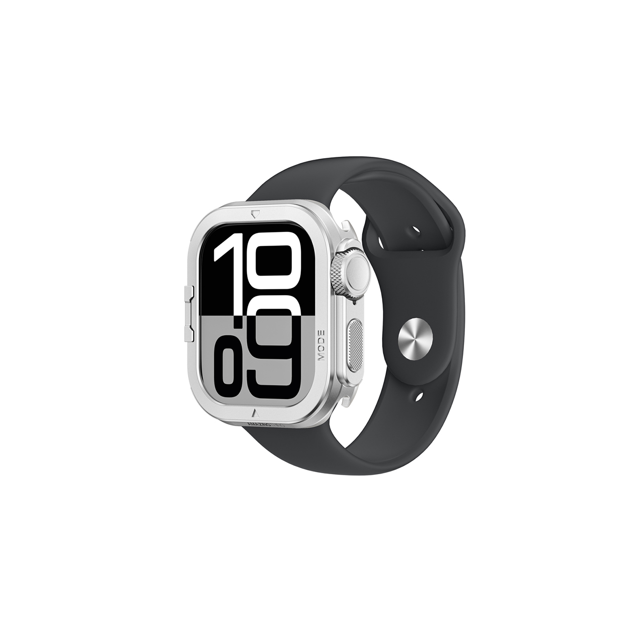 AmazingThing Titan Pro Metal Maciņš Apple Watch 11 46mm Aluminum - Sudraba