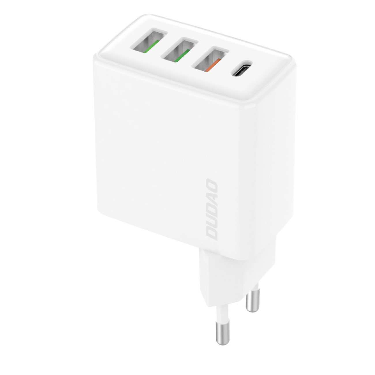 Dudao A5HEU 3xUSB-A 1xUSB-C PD 20W QC3.0 18W+ 2x12W wall lādētājs - balts