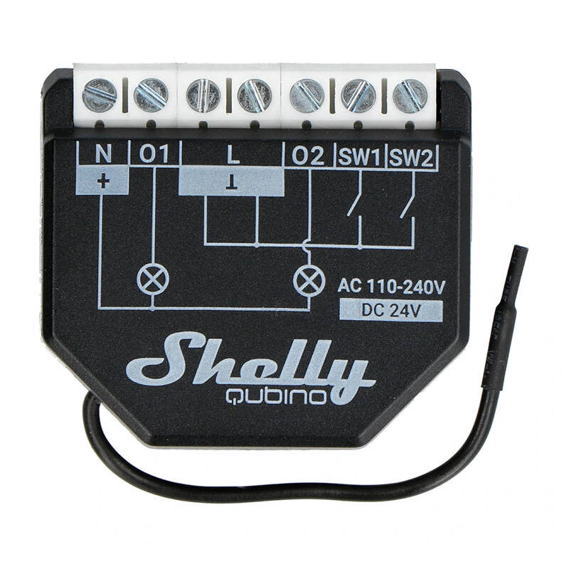 Shelly Qubino Wave2PM Controller, 2-channel, Z-Wave (Power measurement)