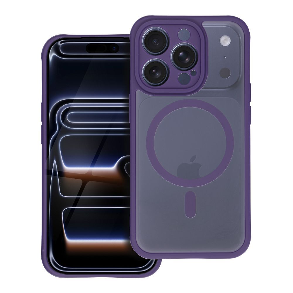 FULL MATTE MAG COVER viedtālruņa apvalks, saderīgs ar MagSafe, paredzēts SAMSUNG S26 Edge, violets