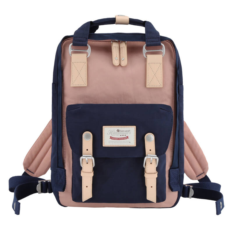 Himawari 188L 14'' laptop backpack (tumši zils zils and rozā)
