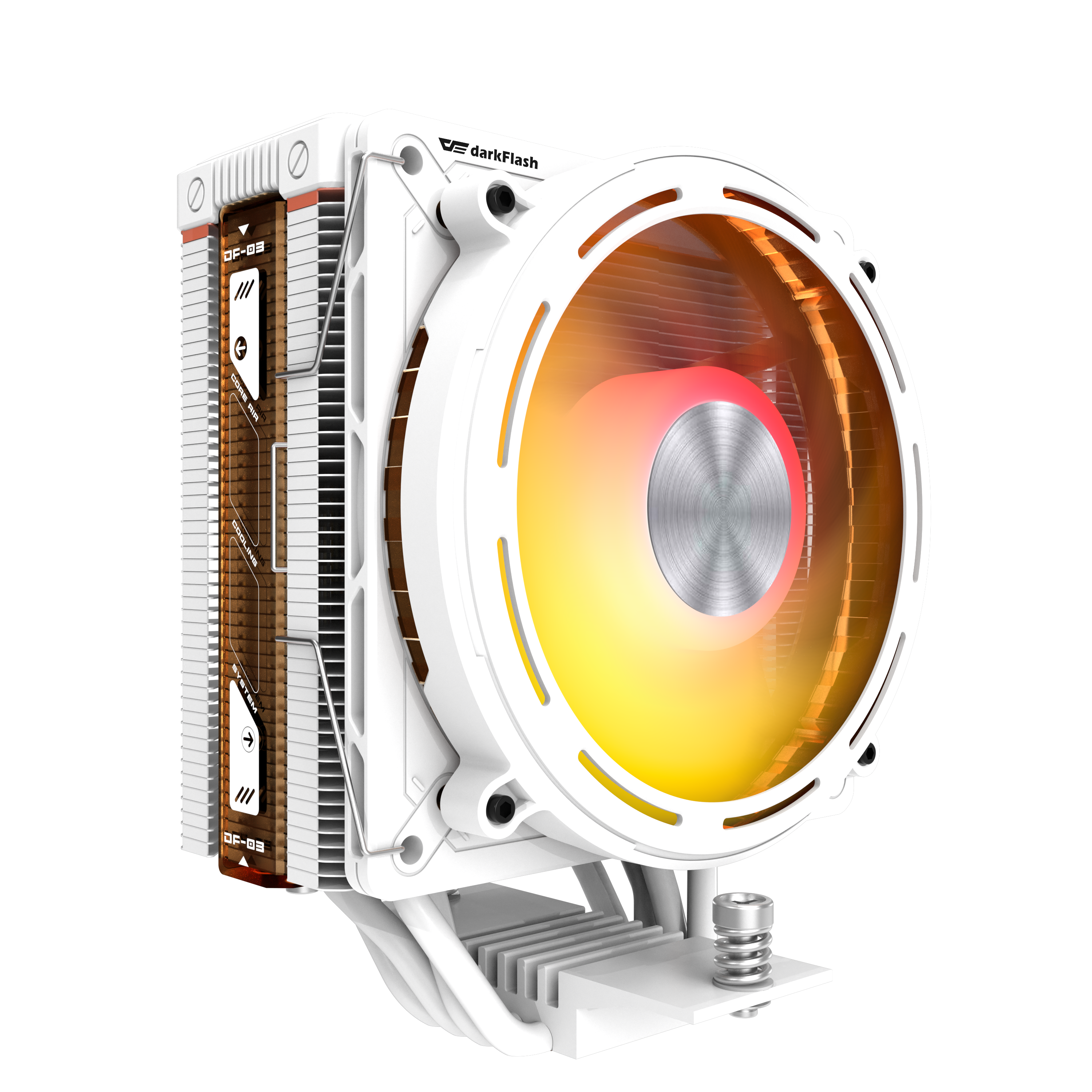 Active cooling the processor Darkflash E400 (balts)