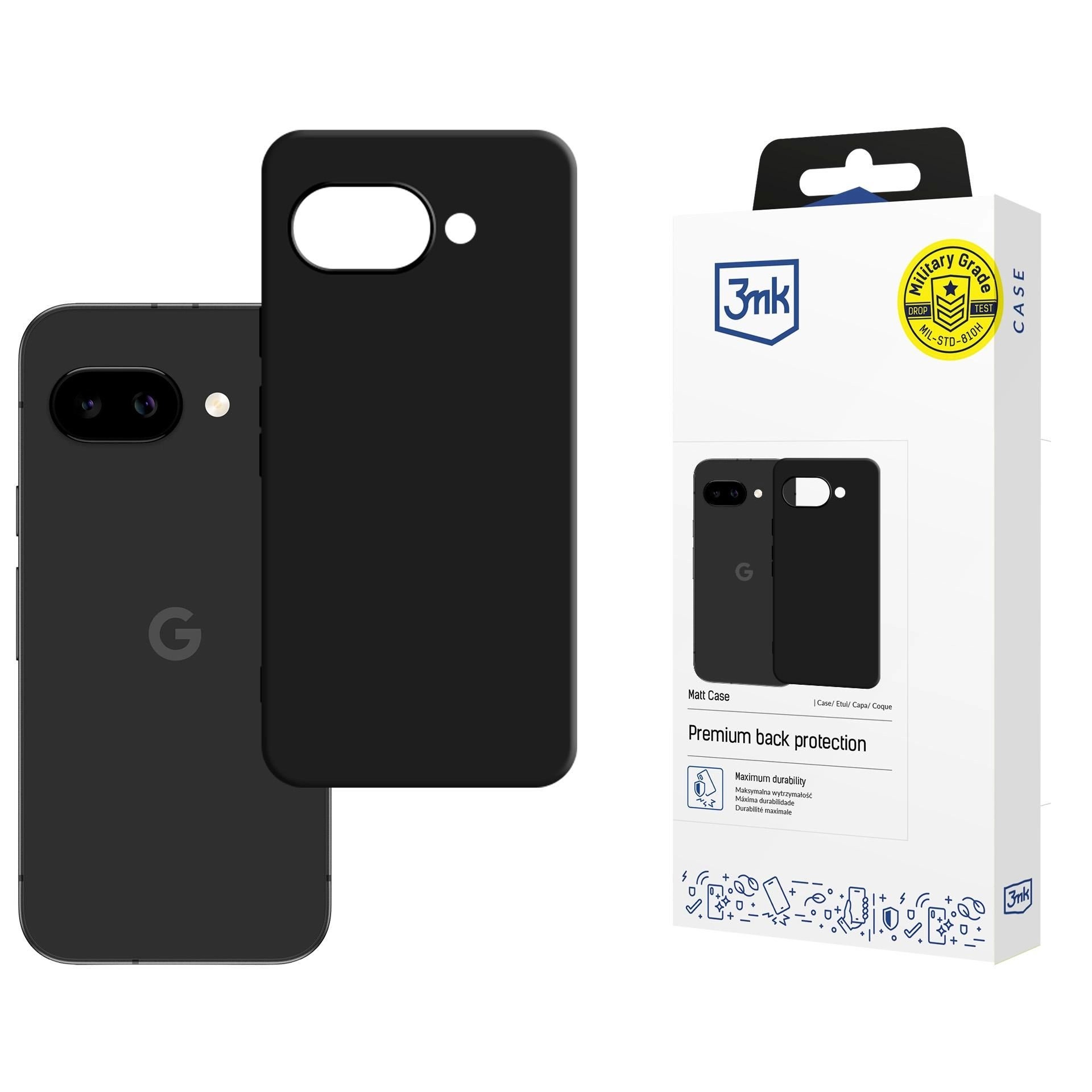 Korpuss 3mk Matt Case Google Pixel 10a melns