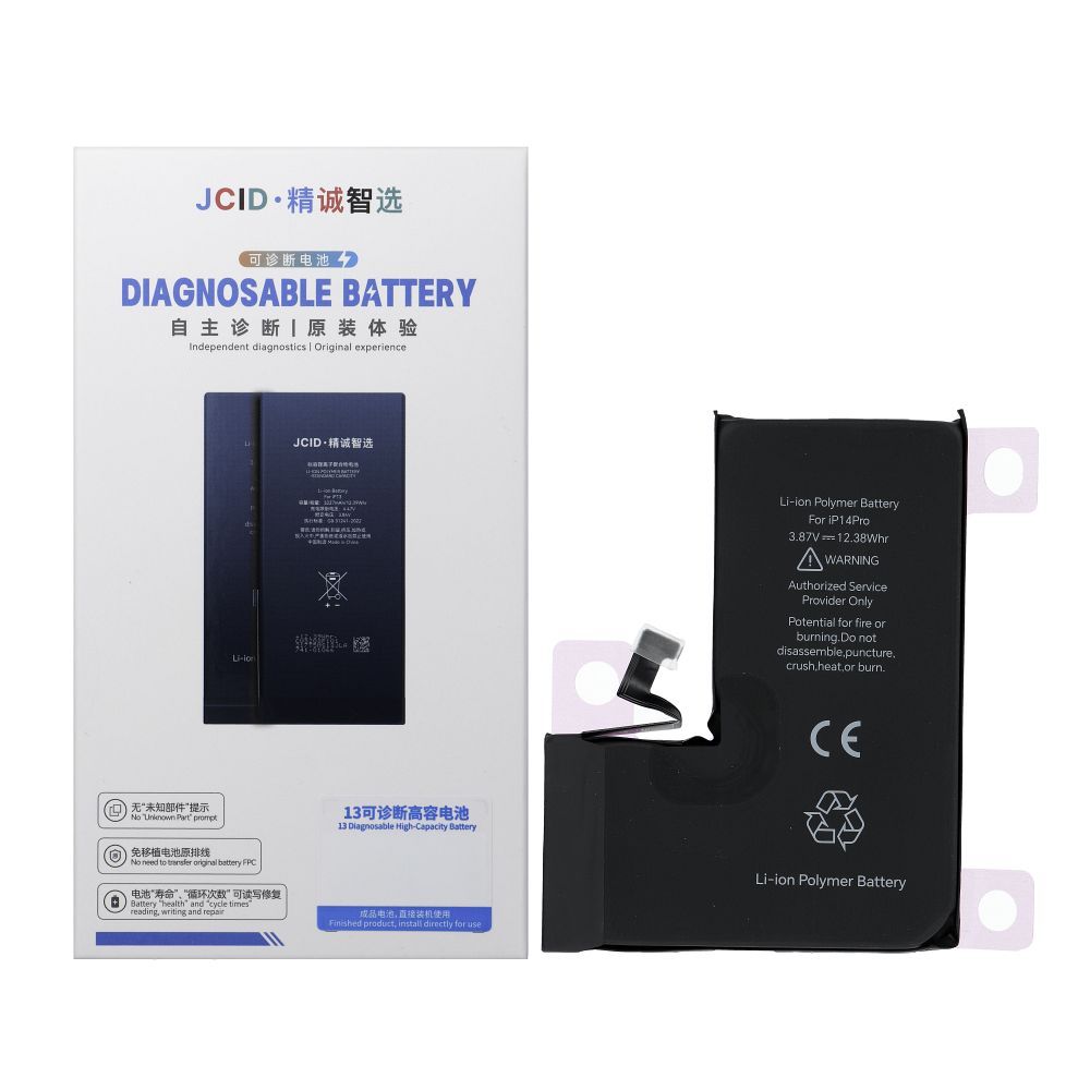 JCID Diagnosable Akumulators iPhone 14 Pro 3200 mAh (standard capacity)