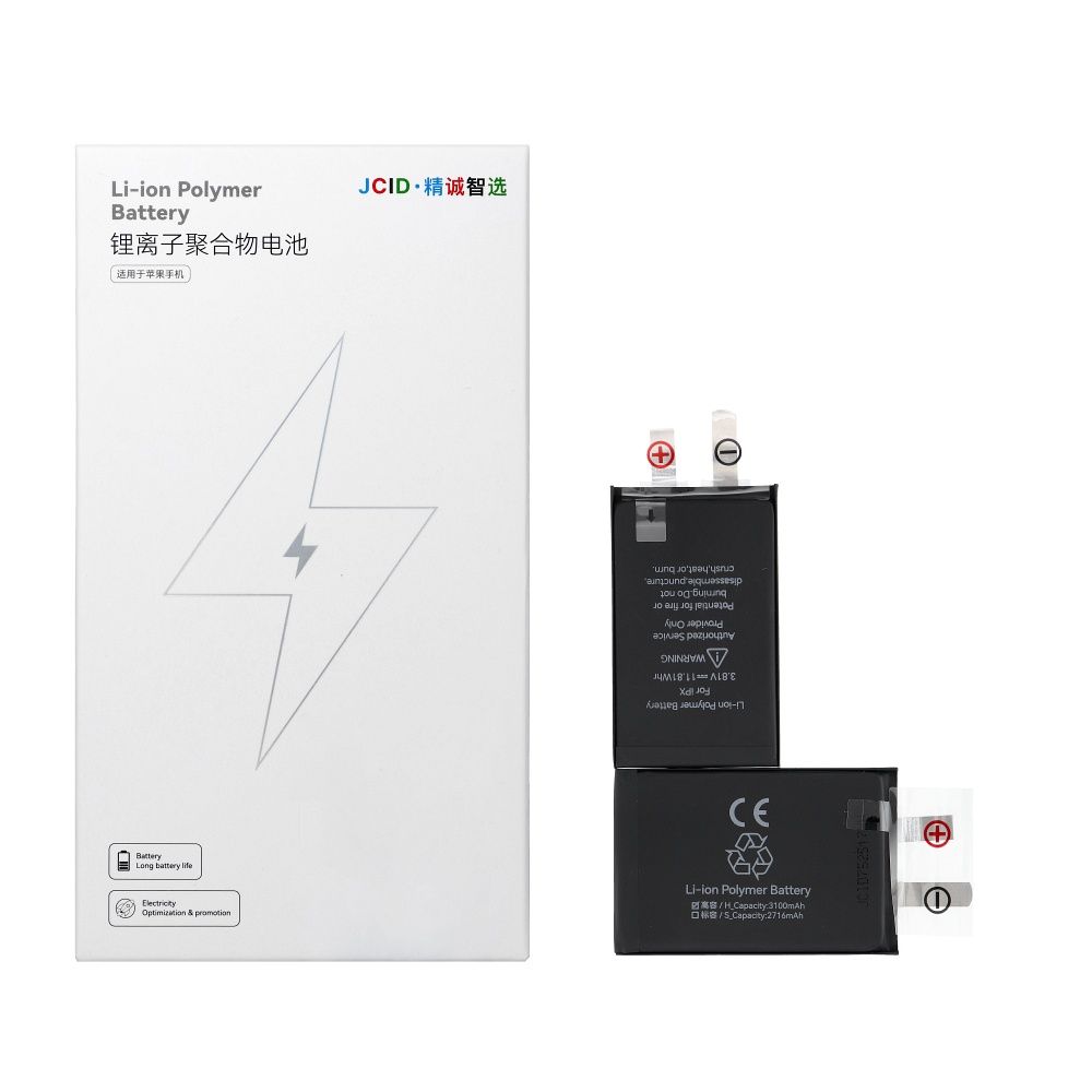 JCID Battery without BMS for iPhone X (high capacity)