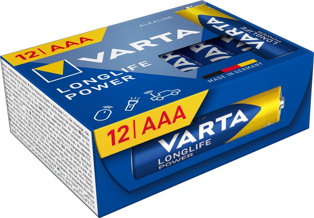 VARTA alkaline battery R3 (AAA) Longlife Power 12 pcs