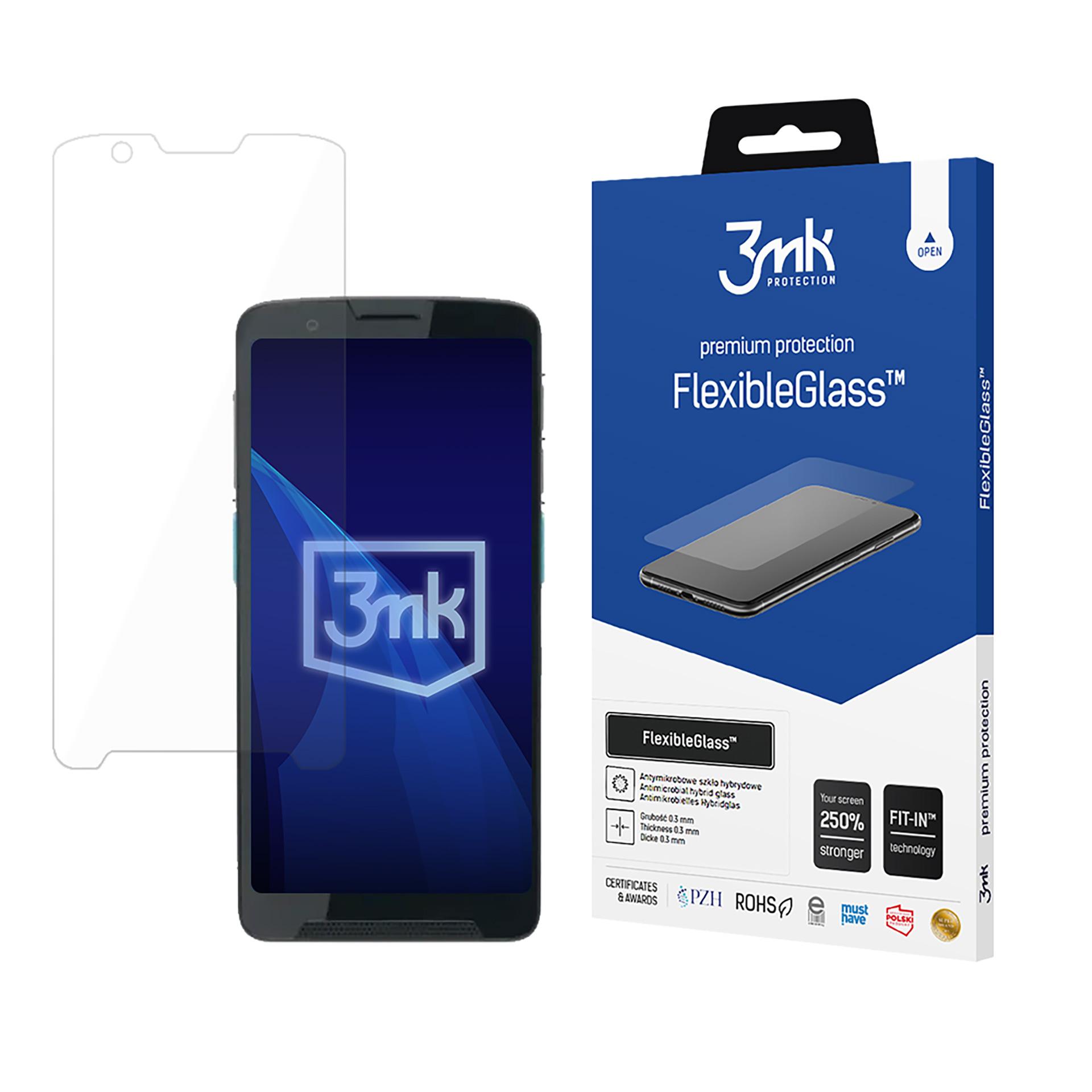 3mk FlexibleGlass hibrīda stikls on Unitech EA660