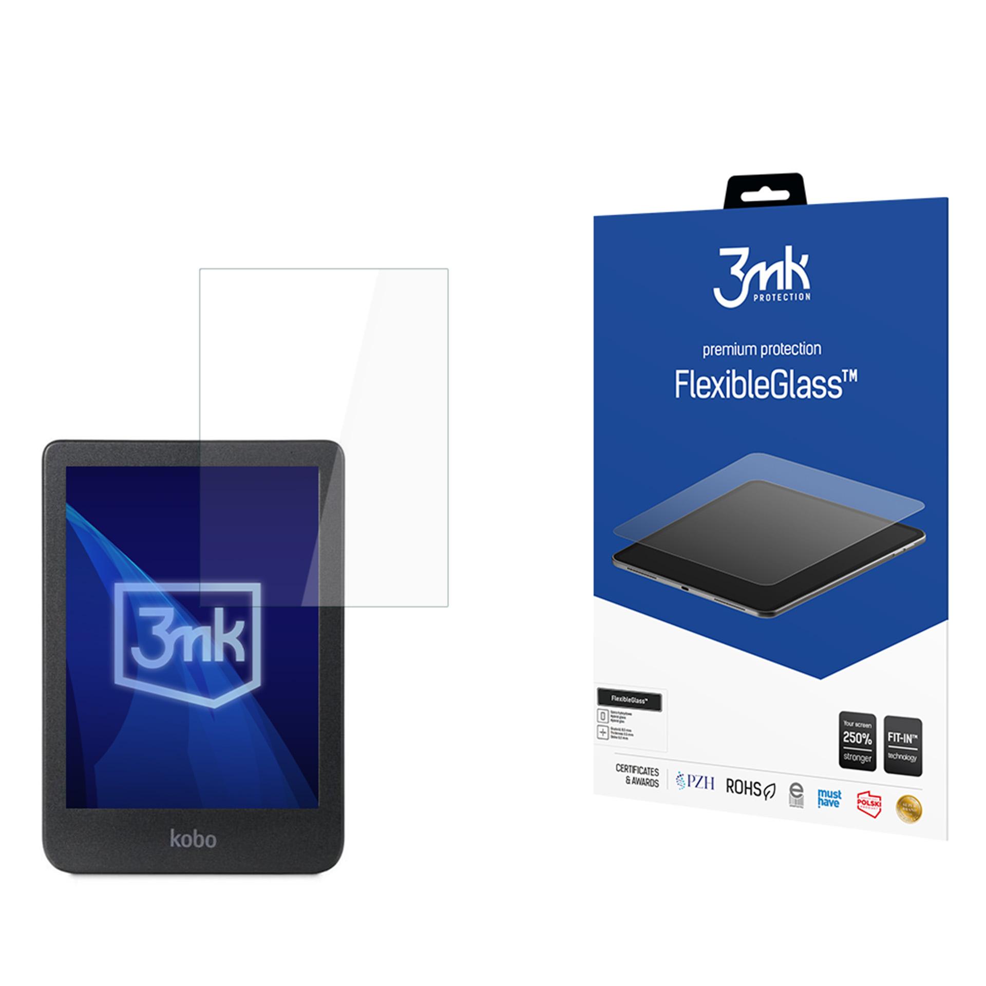 3mk FlexibleGlass hibrīda stikls Kobo Clara Colour 6 ierīcēm