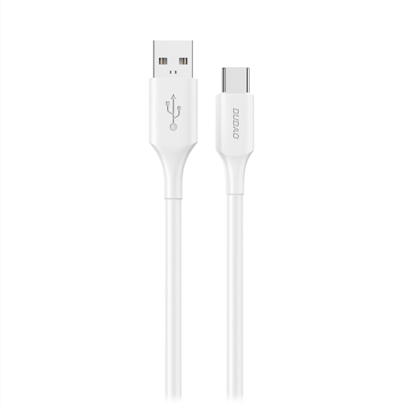 Dudao L2sT USB-A - USB-C 6A kabelis 1.2m - balts