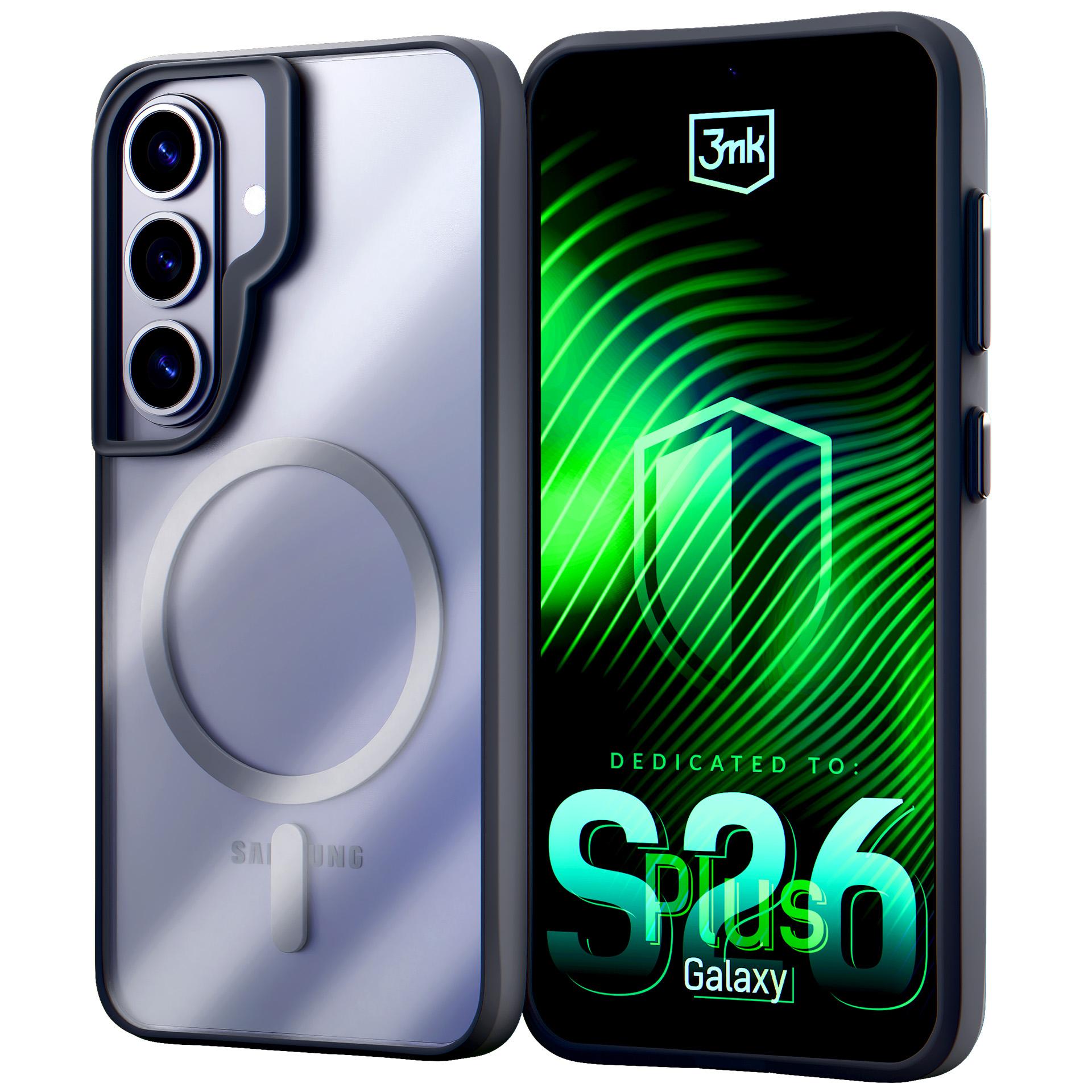 3mk Satin Armor MagCase for Samsung Galaxy S26+ - melns