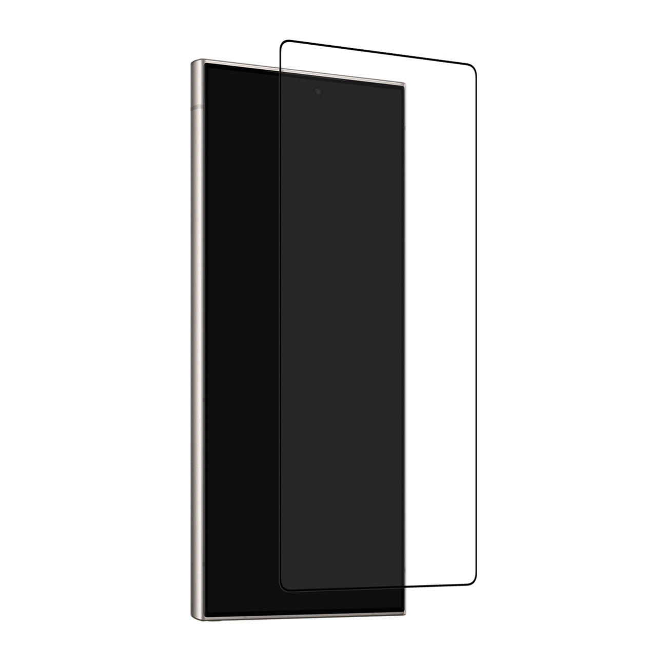 Puro Frame Rūdīts stikls for Samsung Galaxy S26 Ultra - with melns Frame