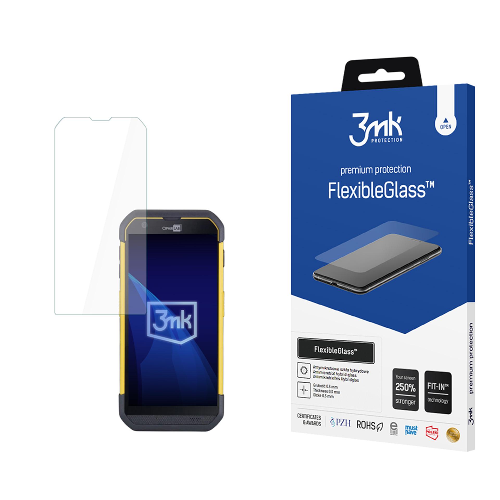 3mk FlexibleGlass hibrīds stikls uz CipherLab RS36