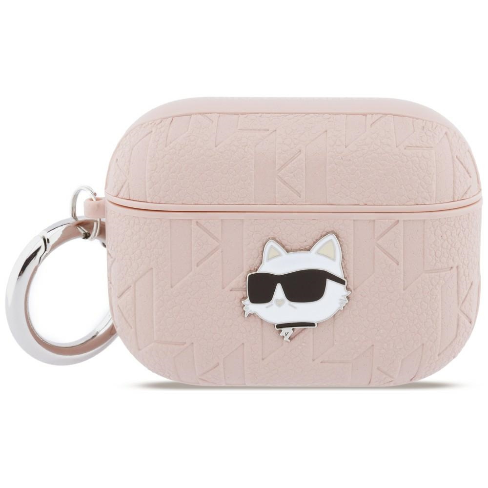 Karl Lagerfeld Monogram Choupette Head Maciņš for AirPods Pro 3 - rozā