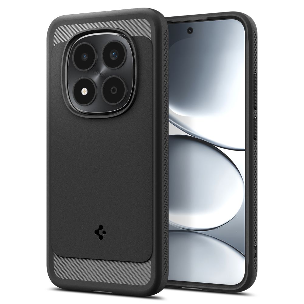 Spigen Rugged Armor korpuss priekš Xiaomi Redmi Note 15 Pro 5G - melns