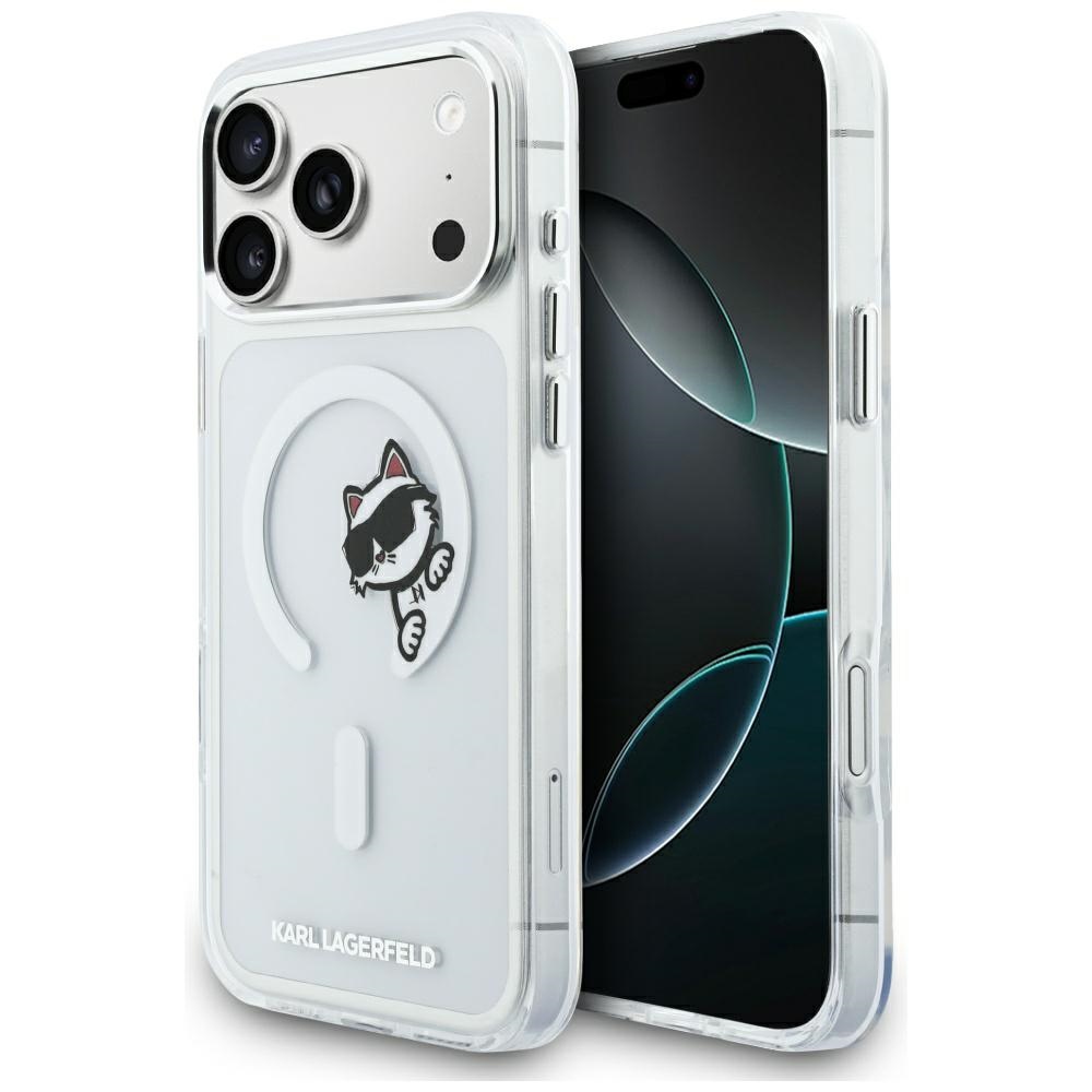 Karl Lagerfeld IML Peekaboo MagSafe Maciņš for iPhone 17 Pro Max - Clear