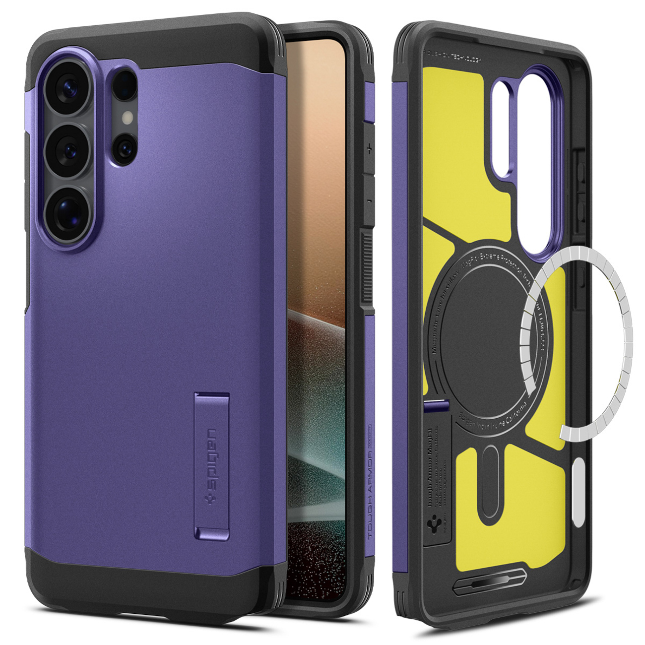 SPIGEN futrālis TOUGH ARMOR saderīgs ar MagSafe priekš SAMSUNG S26 Ultra ash violet