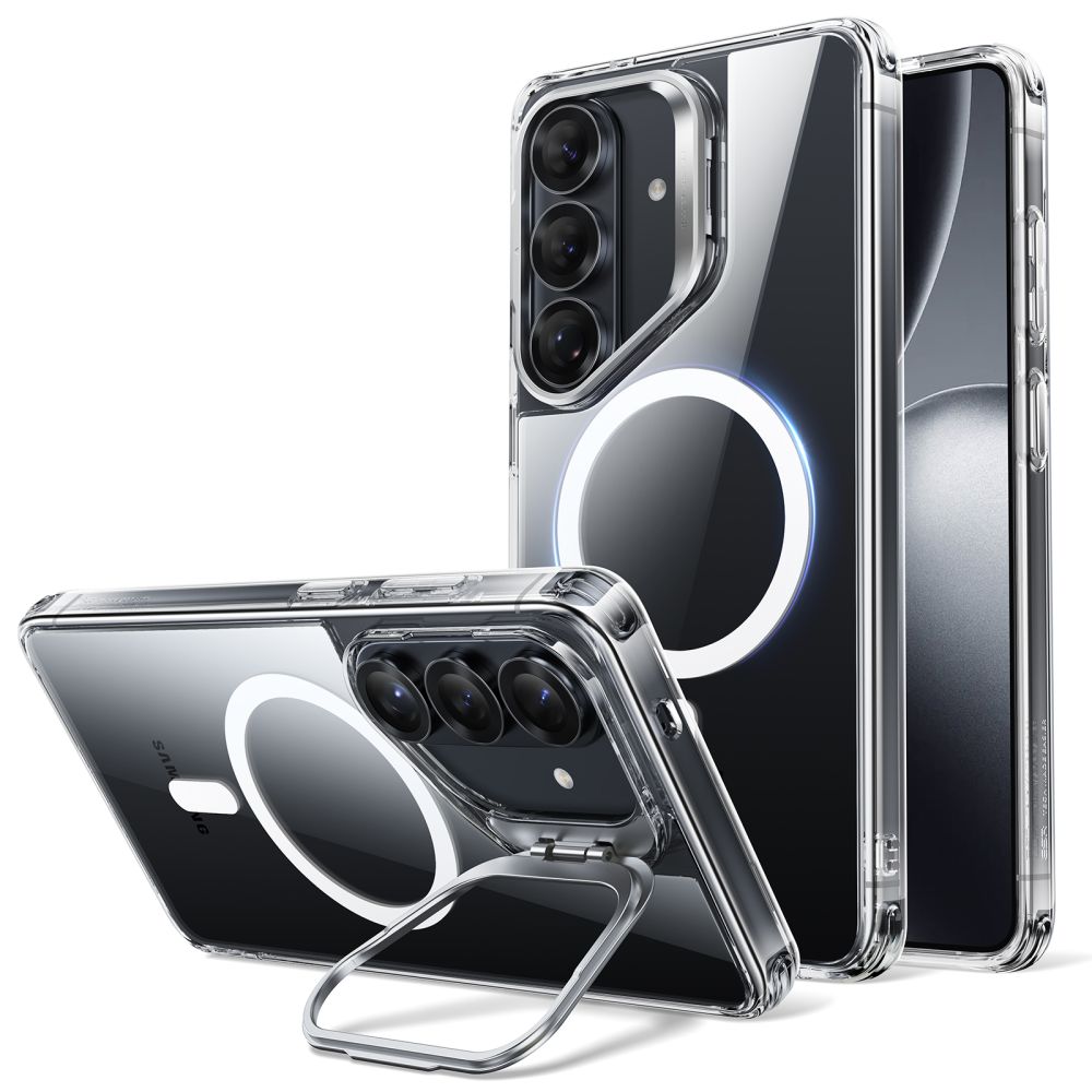 ESR Classic Hybrid Kickstand MagSafe futrālis Samsung Galaxy S26 - Caurspīdīgs