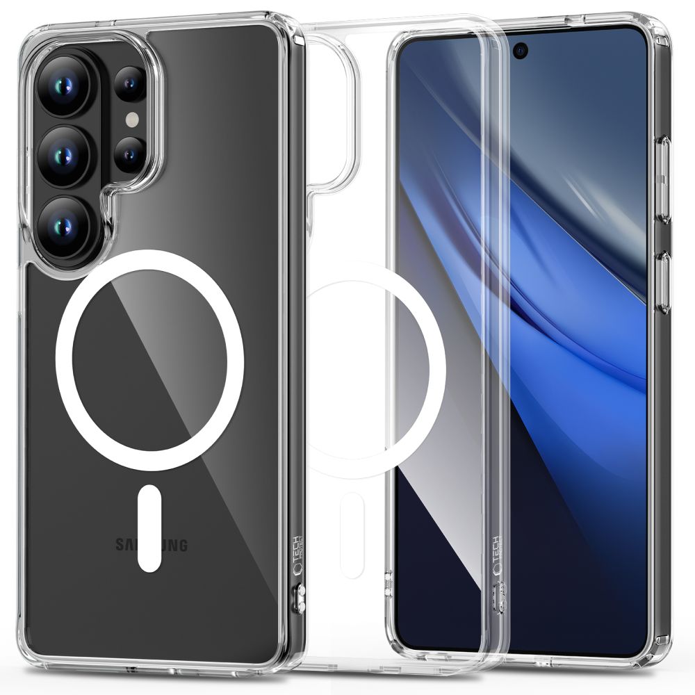 Tech-Protect FlexAir Hybrid MagSafe Maciņš for Samsung Galaxy S26 Ultra - caurspīdīgs