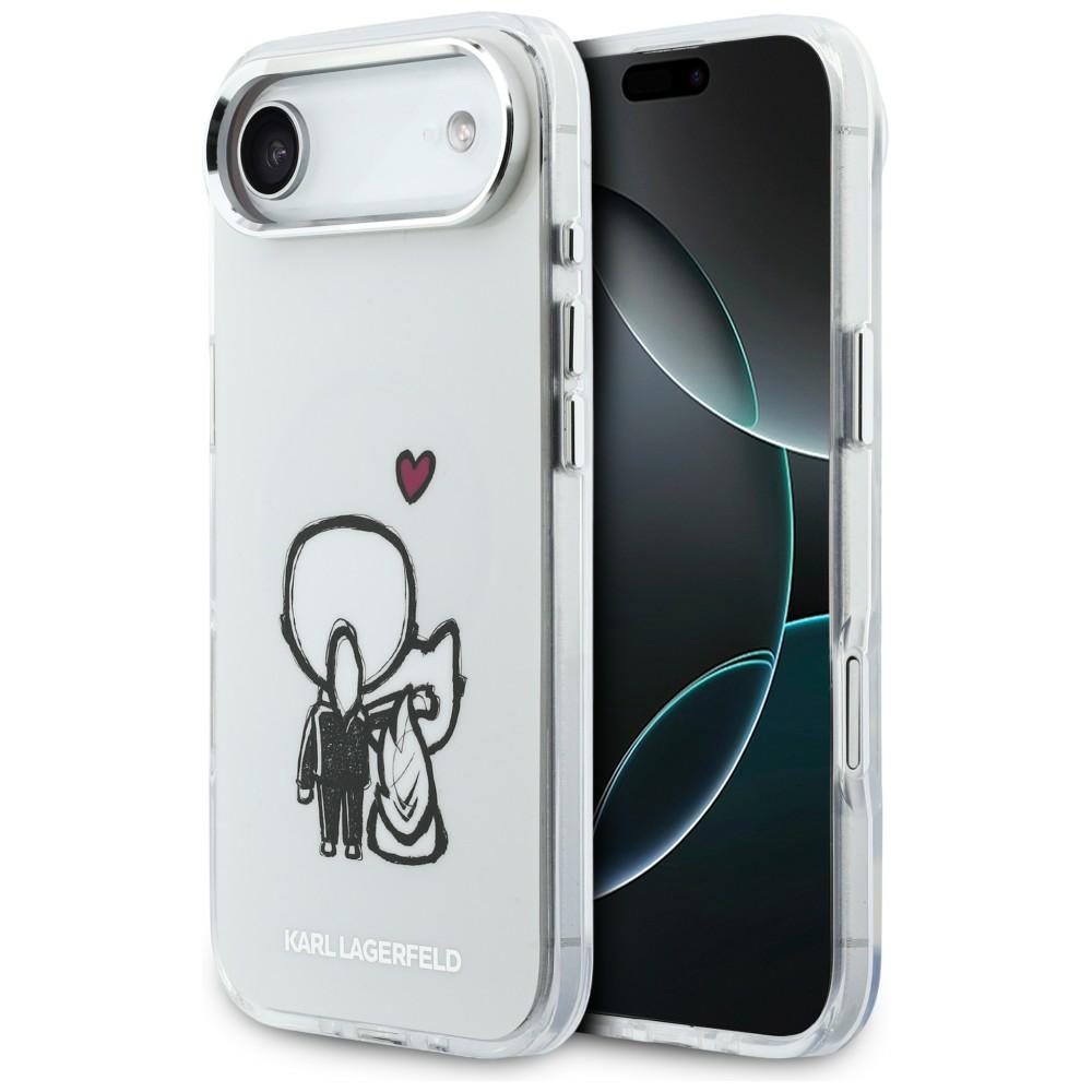 Karl Lagerfeld Karl & Choupette Back MagSafe Maciņš for iPhone Air - Clear