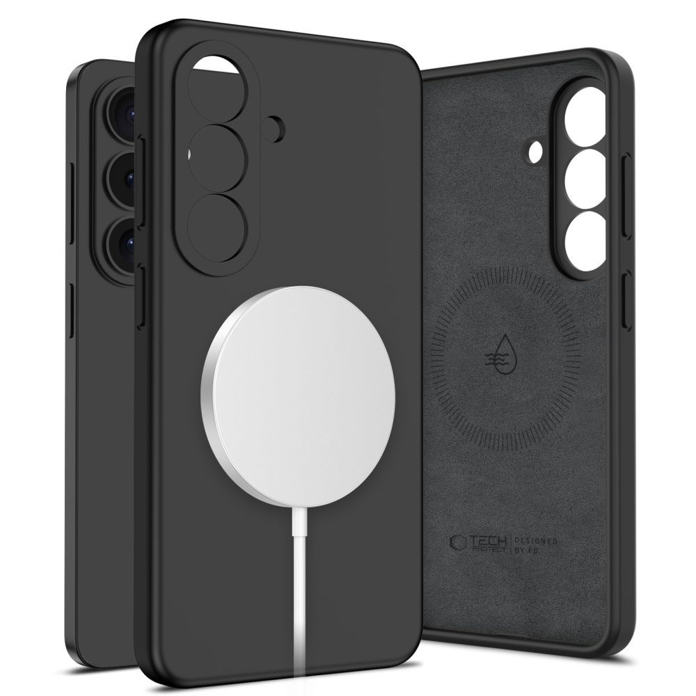 Tech-Protect Silikona MagSafe Maciņš for Samsung Galaxy S26 - melns