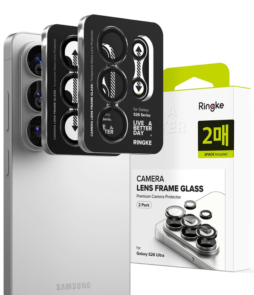 Ringke Camera Frame Protector 2-Pack for Samsung Galaxy S26 Ultra - Black