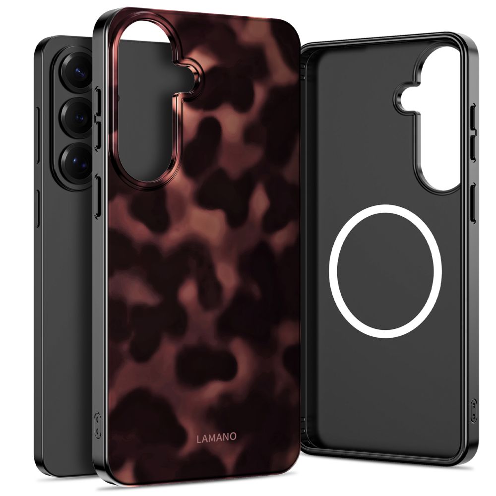 Tech-Protect Lamano MagSafe Maciņš for Samsung Galaxy S26+ - brūns and melns