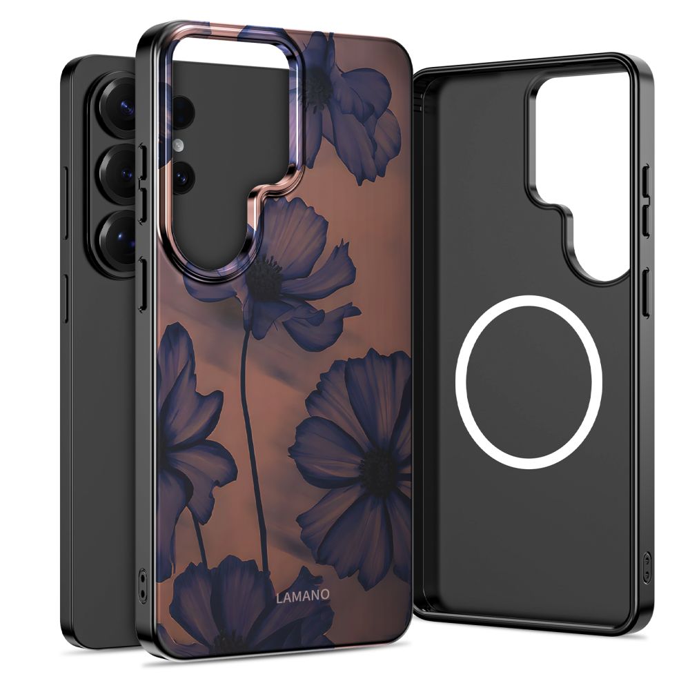 Tech-Protect Lamano MagSafe Maciņš for Samsung Galaxy S26 Ultra - brūns and violets