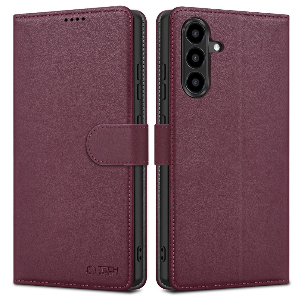 Tech-Protect Wallet Case for Samsung Galaxy A57 5G - Burgundy