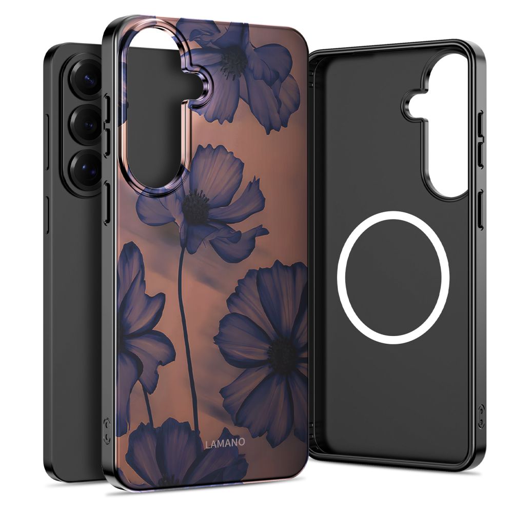 Tech-Protect Lamano MagSafe Maciņš for Samsung Galaxy S26 - brūns-violets