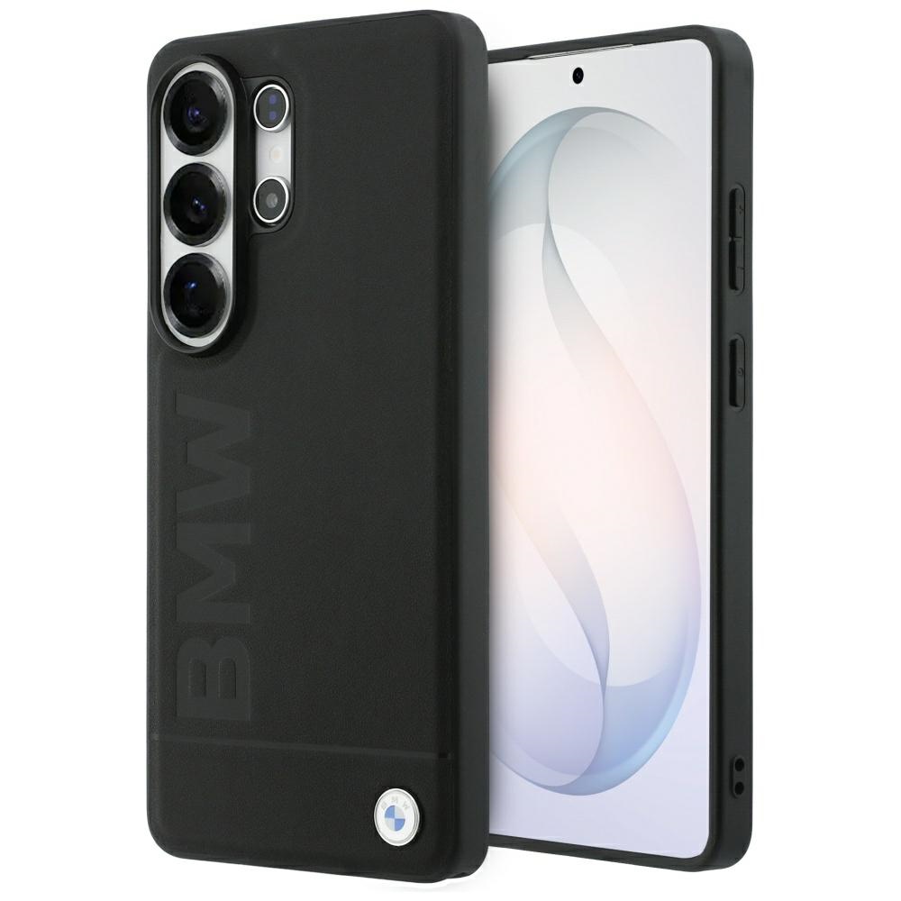 BMW Leather Hot Stamp MagSafe Maciņš for Samsung Galaxy S26 Ultra - melns