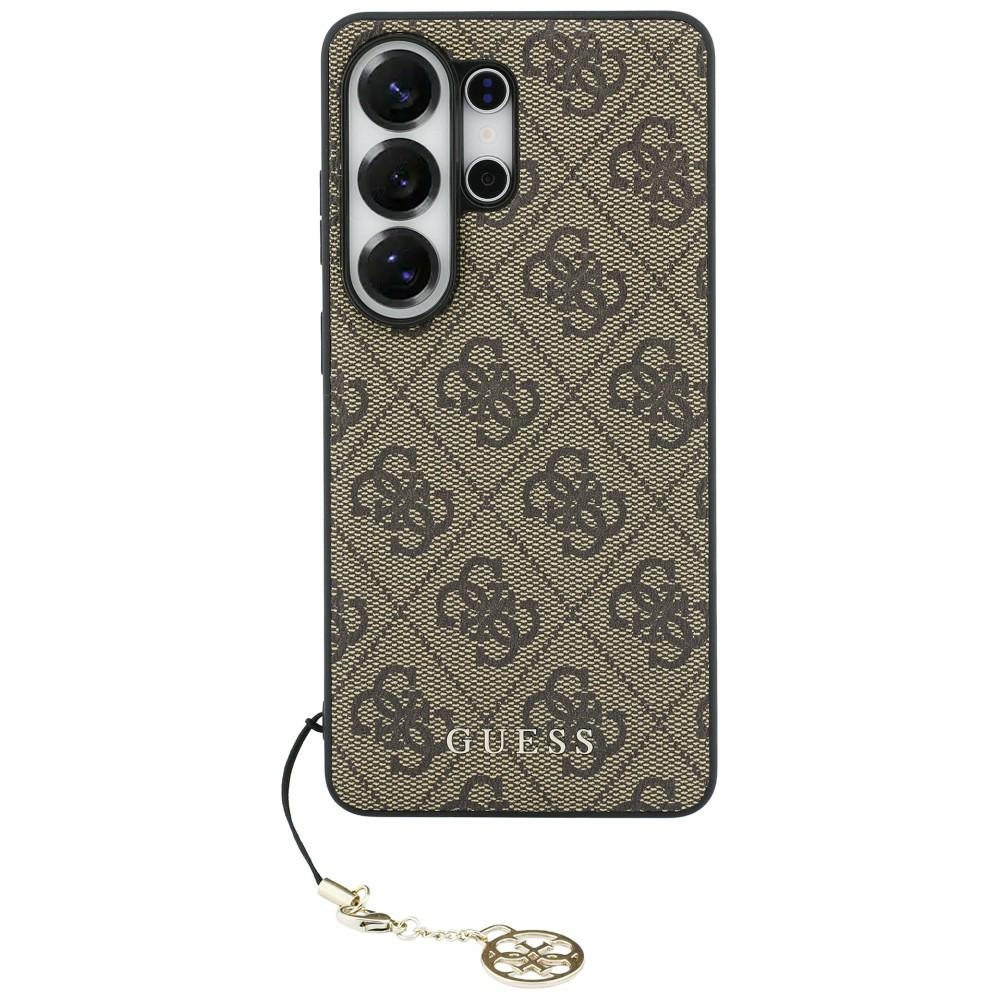 GUESS maciņš for SAMSUNG S26 Ultra GUHMS26LGF4GBR (PU 4G Classic Logo with Charm) brūns