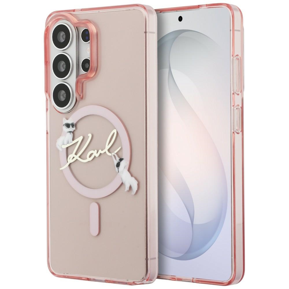 Karl Lagerfeld IML KC Script MagSafe Maciņš for Samsung Galaxy S26 Ultra - rozā