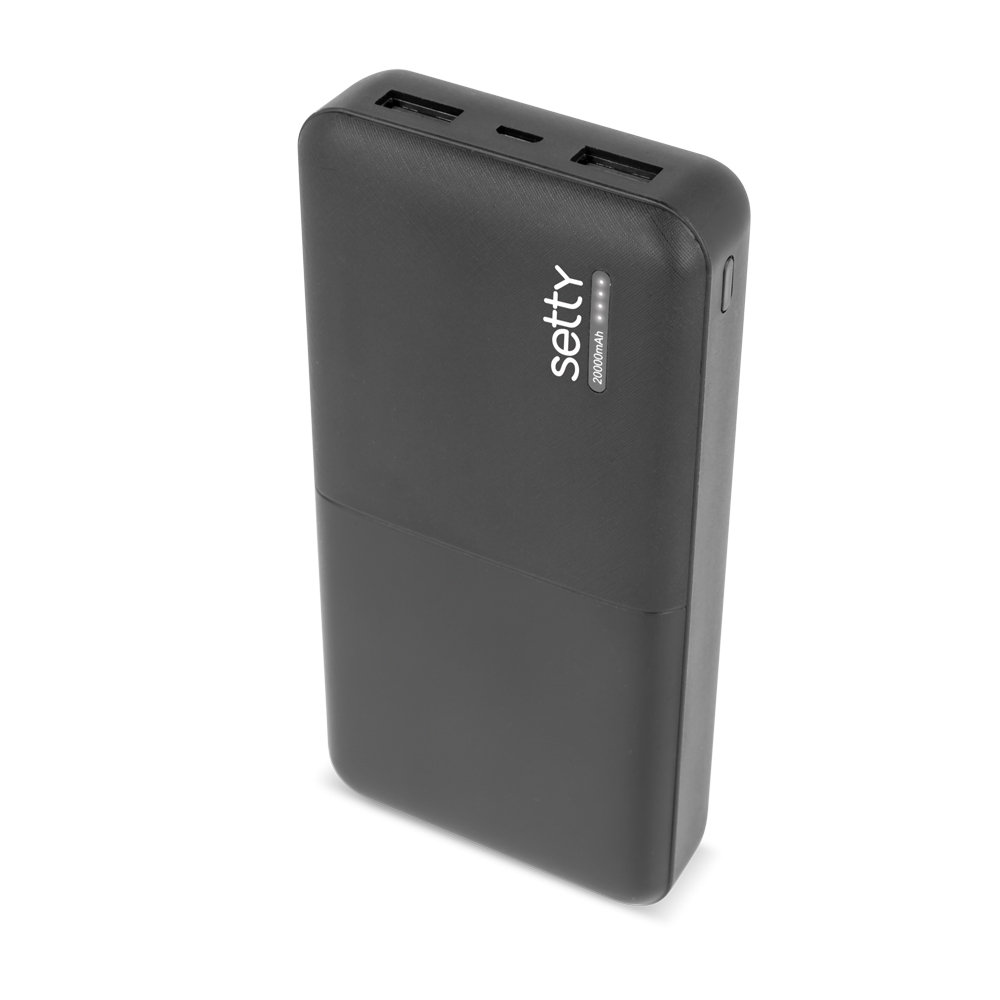 Setty power bank 20000 mAh SPB-20 melns