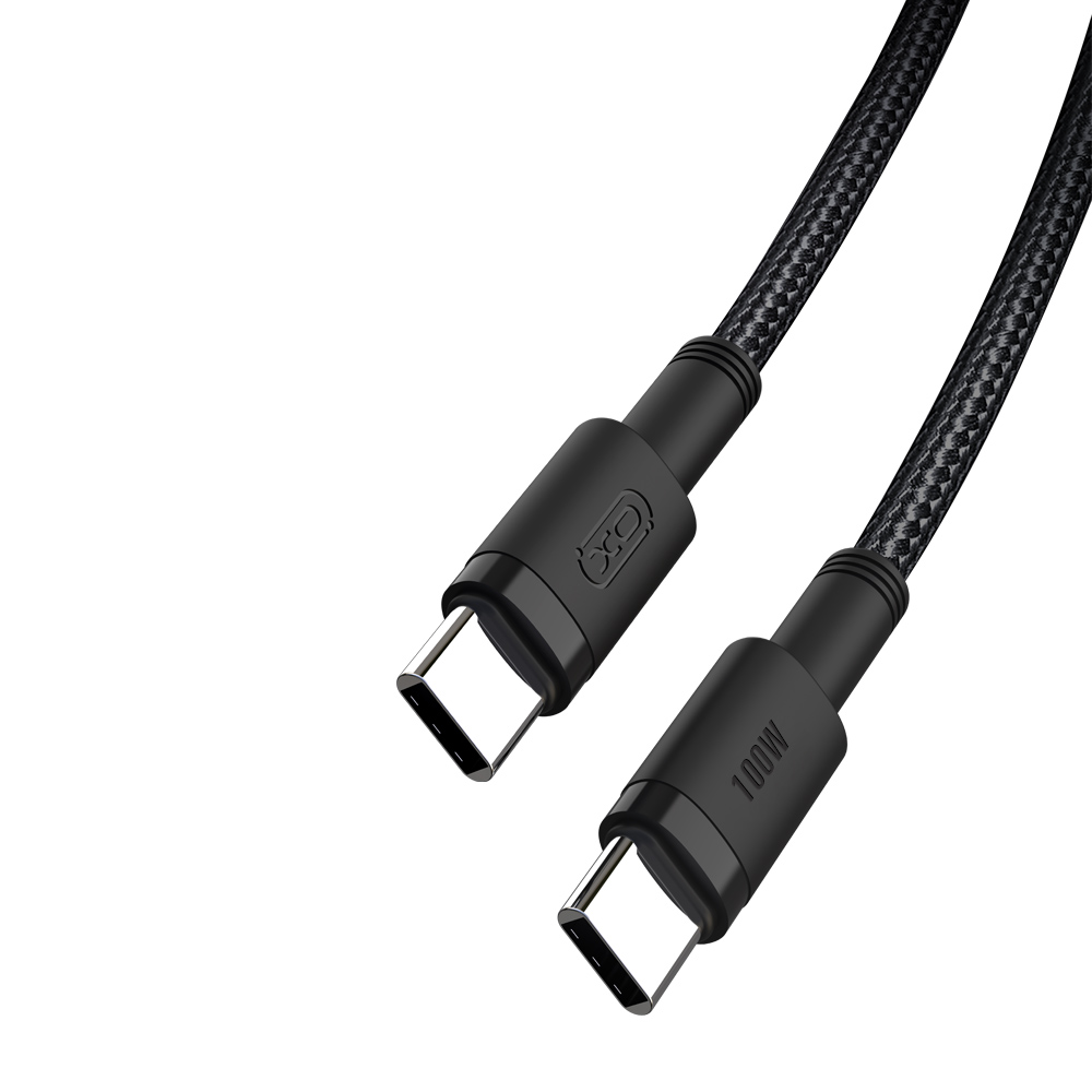 XO kabelis NB-Q199 PD USB-C - USB-C 1,5m 100W melns