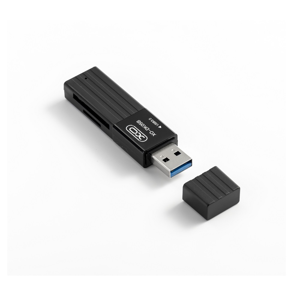 XO karšu lasītājs 2 in 1 DK05B USB 3.0 melns