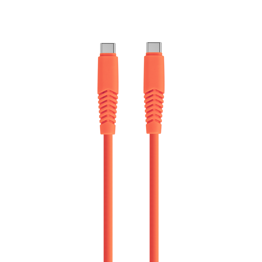 Komplektēšanas kabelis USB-C - USB-C 1,5 m 2,1A KSC-C-1.5210 oranžs