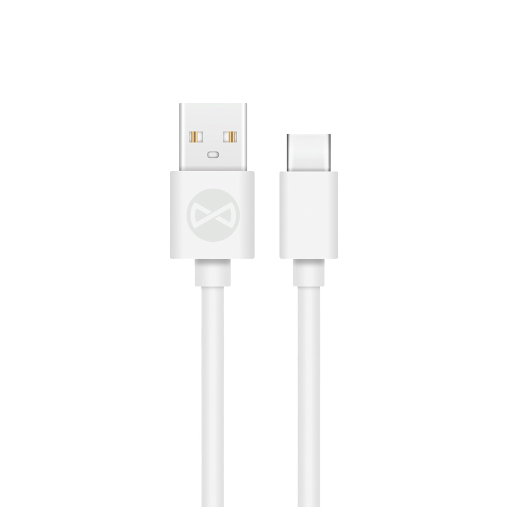 Uz visiem laikiem kabelis USB - USB-C 1,0 m 3A balts