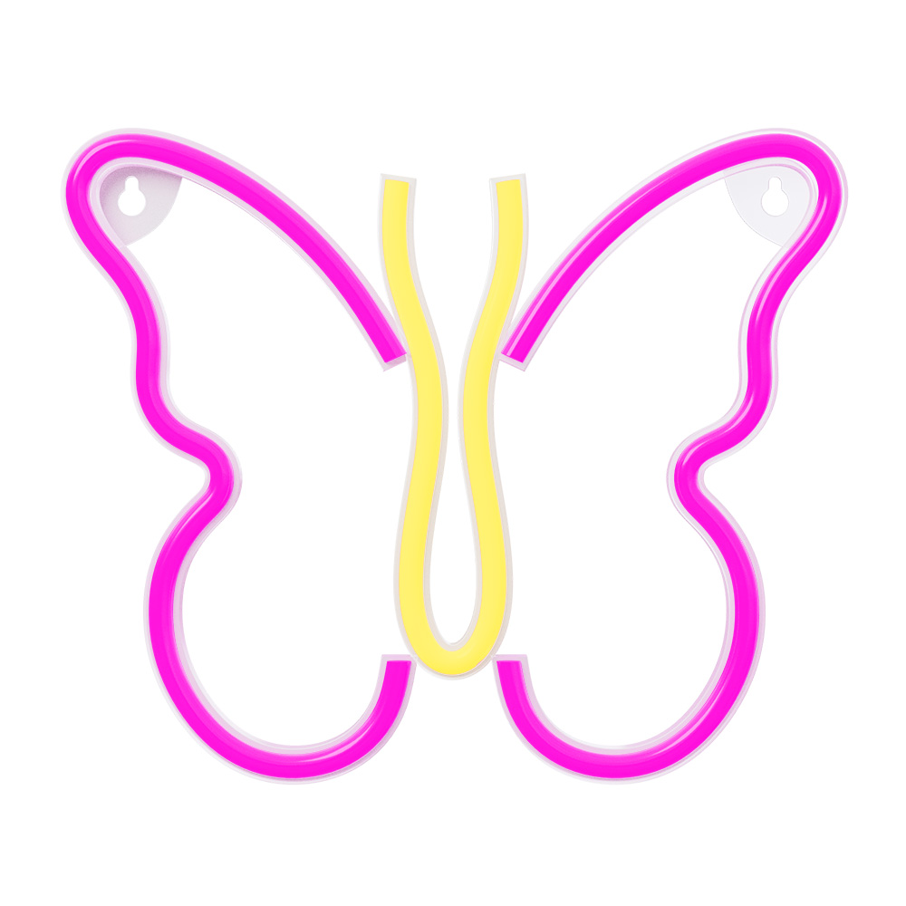 Neon LED Light BUTTERFLY rozā NNE03 Neolia