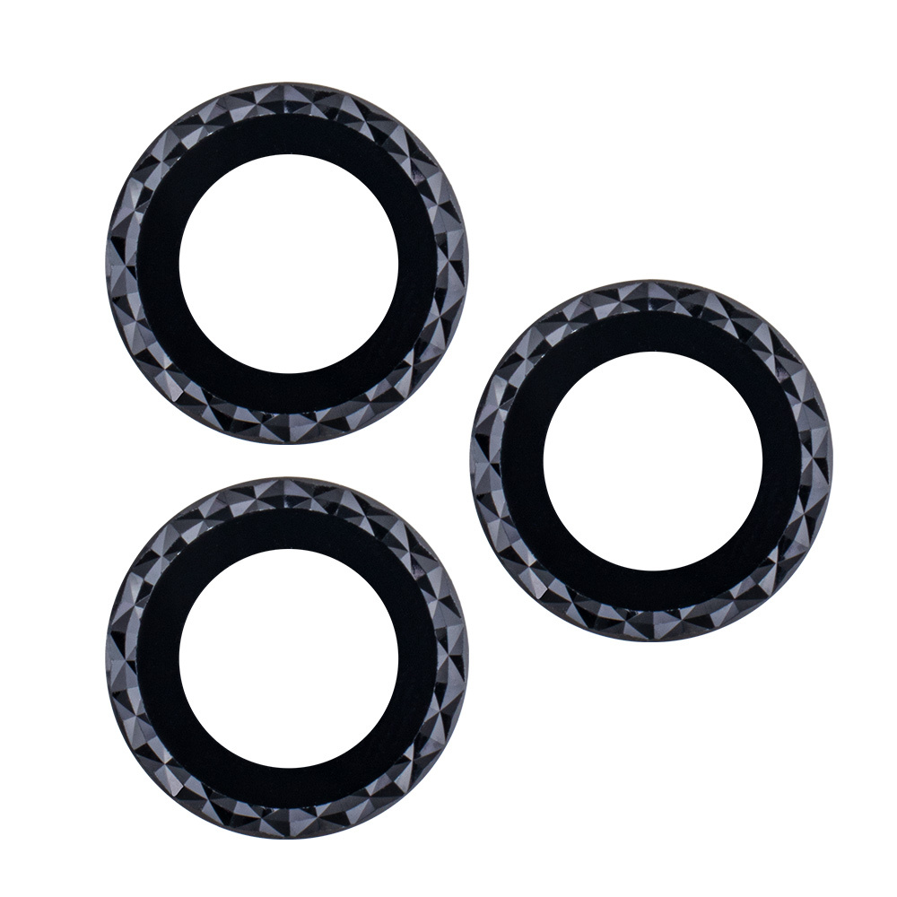 Briļļu komplekts iPhone 14 Plus 6,7" melns rombs (2 gab.)