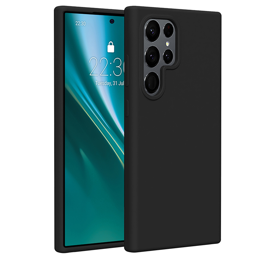 Etteri Silikona maciņš for Samsung Galaxy S25 Ultra melns