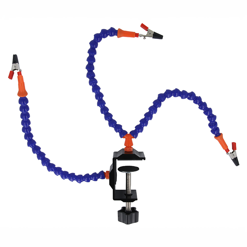 Lodēšanas turētājs trešās rokas palīdz ar 3 rokām