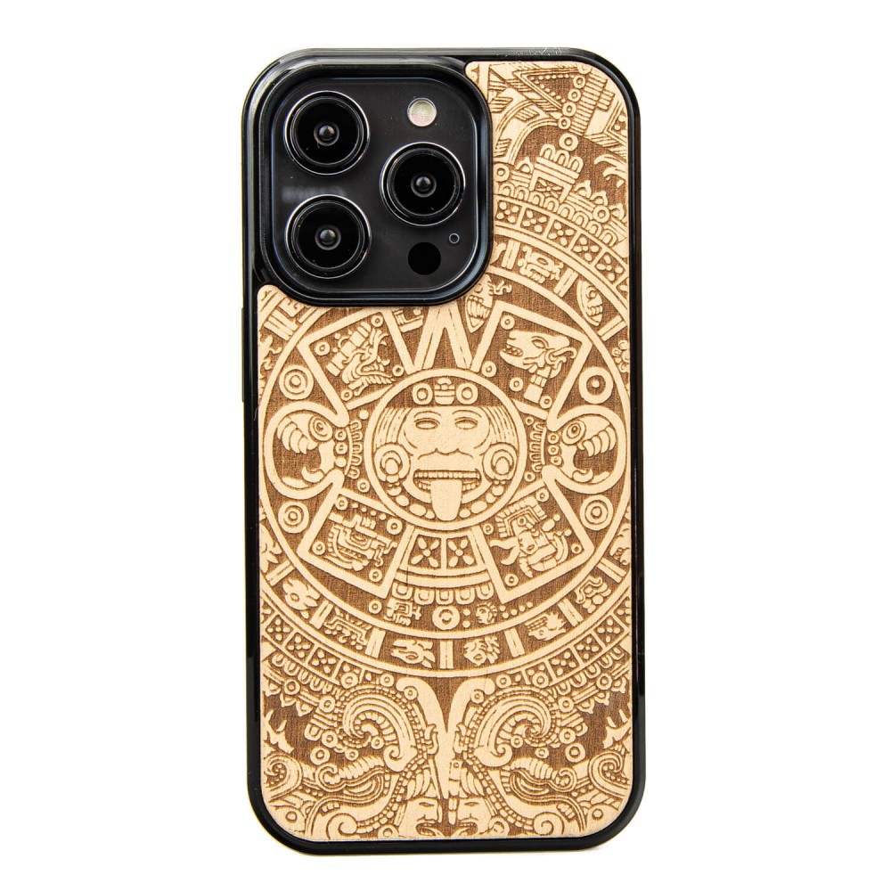 Bewood maciņš for iPhone 15 Pro 6,1" Aztec Calendar Aniegre