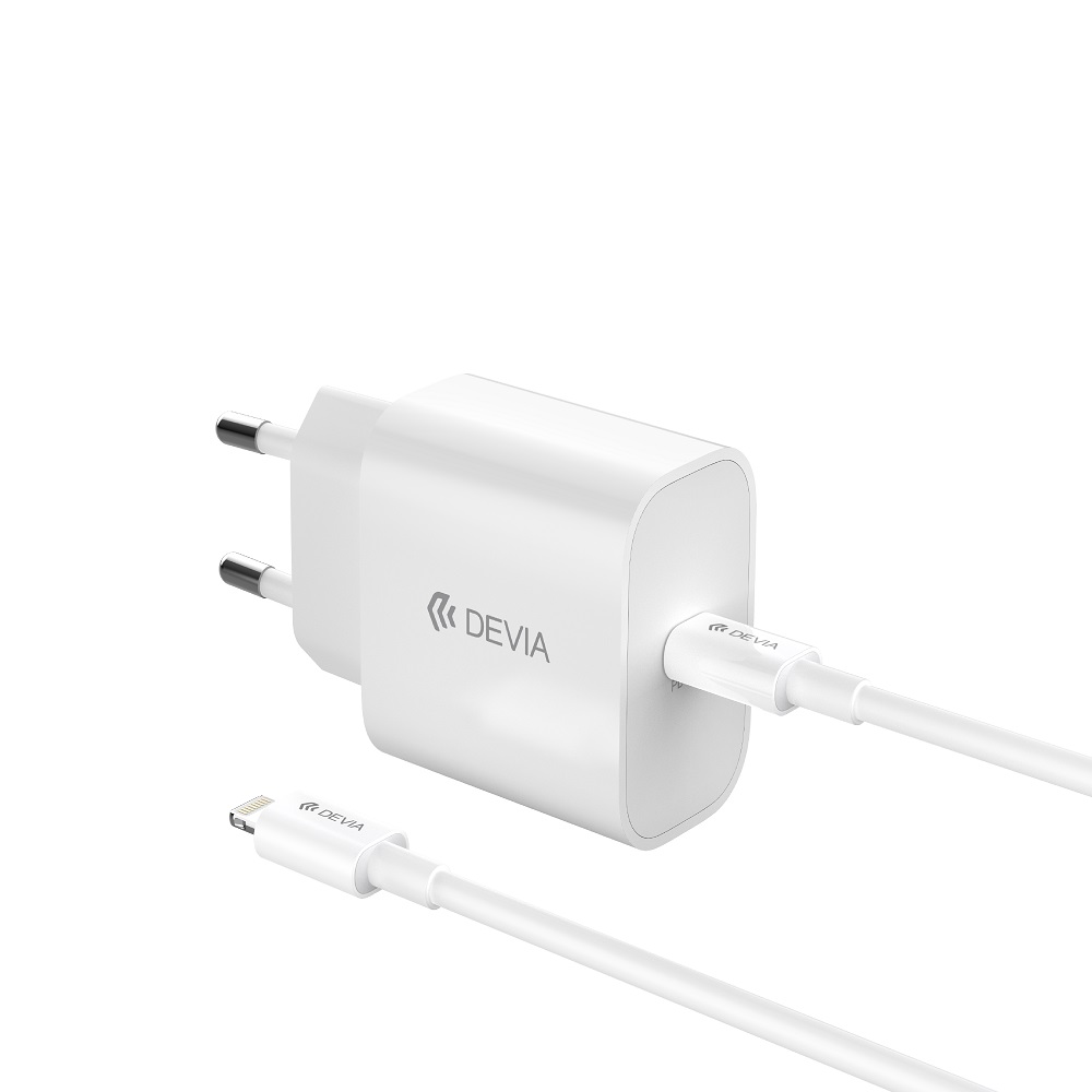 Devia wall lādētājs Viedais PD GaN 30W 1x USB-C balts