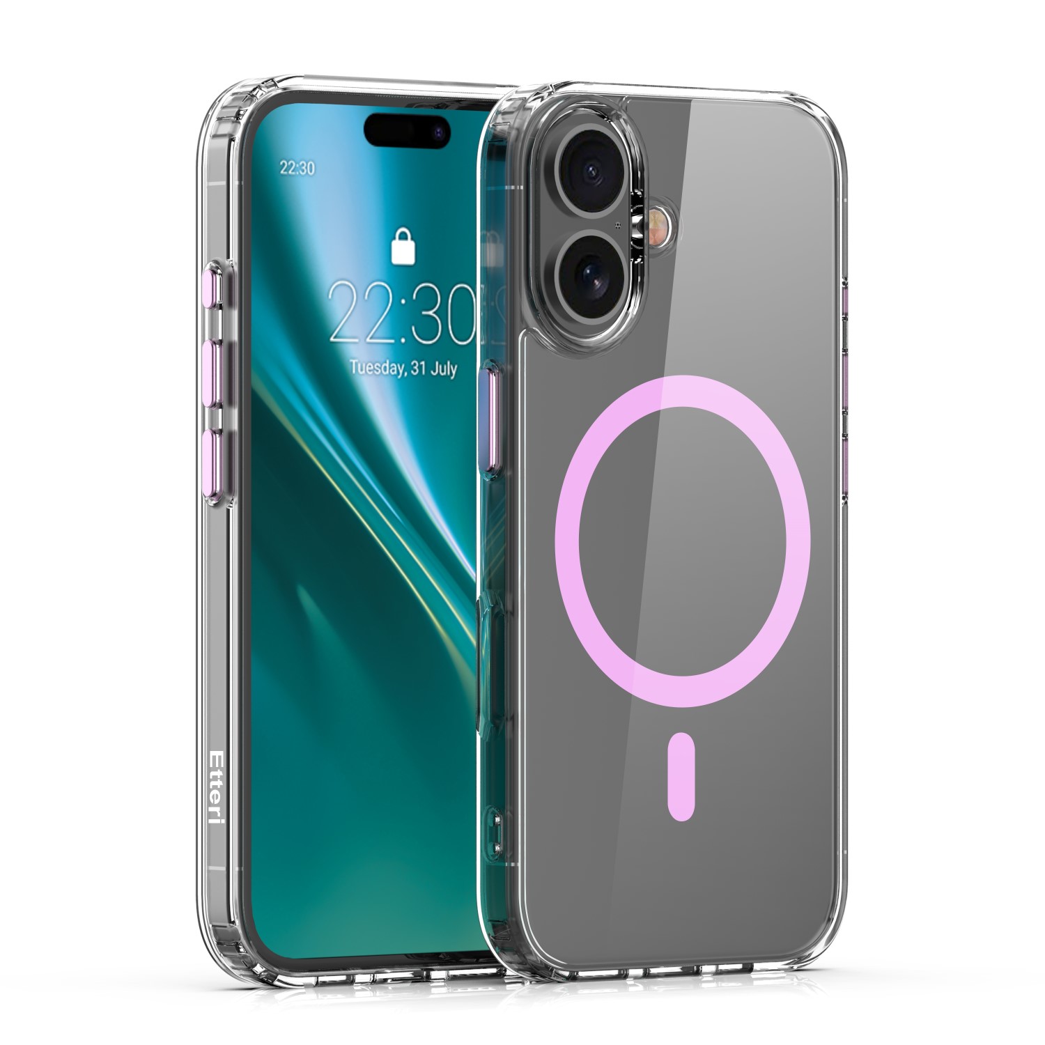 Etteri Color Mag maciņš for iPhone 16 6,1" rozā