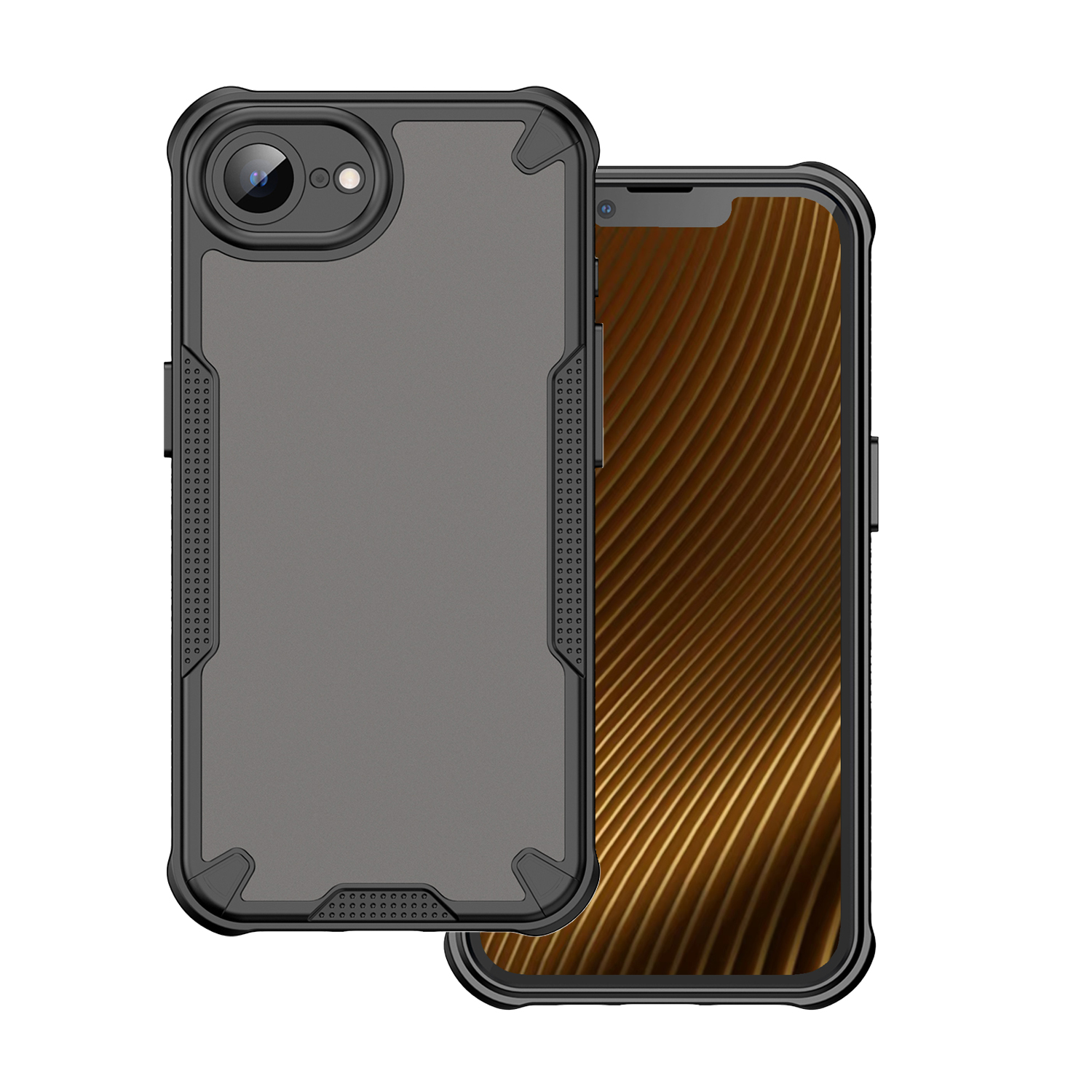 Defender Matt case for iPhone 16e / 17e black
