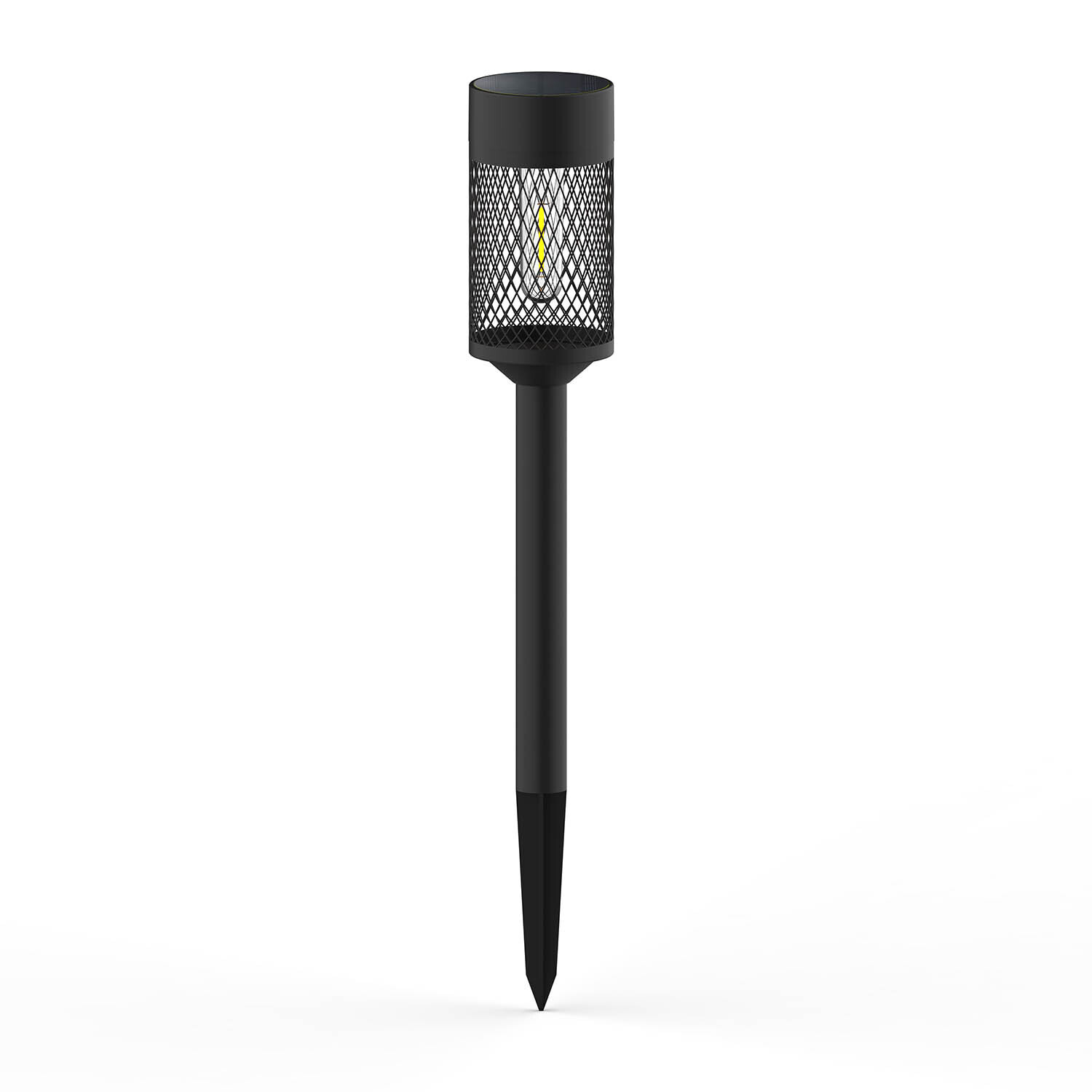 Forever Light Solar LED Lamp Steel Post SUNARI FLS-15 black