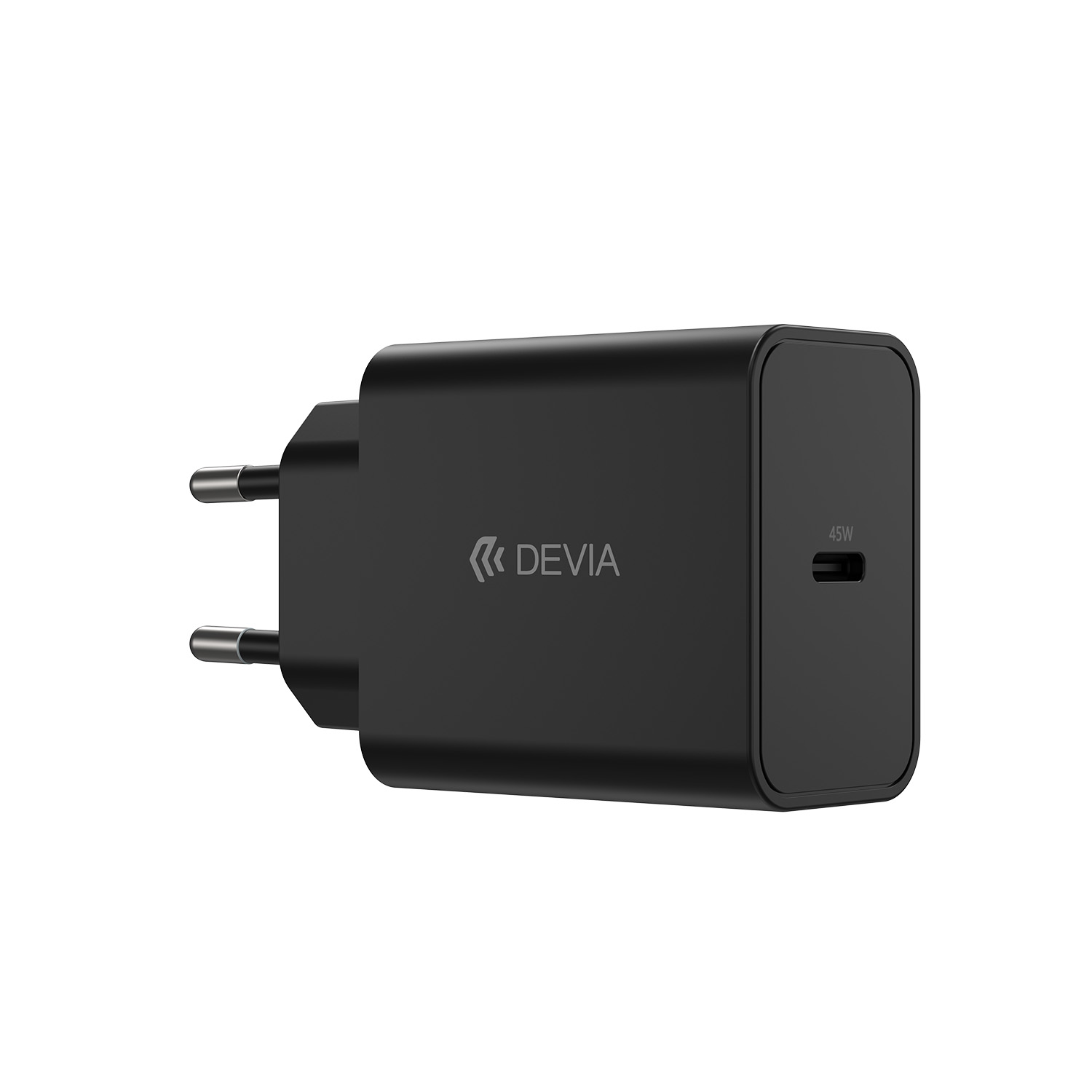 Devia wall lādētājs Rocket PD 45W 1x USB-C balts + kabelis USB-C - USB-C